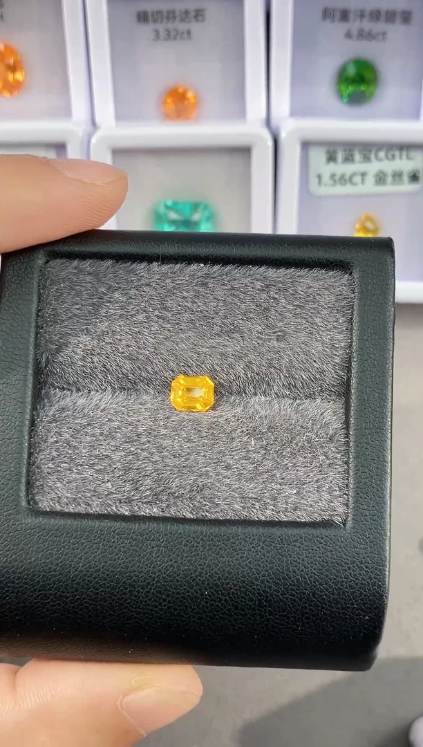 裸石蓝宝石路****y1.01克拉 黄色蓝宝石