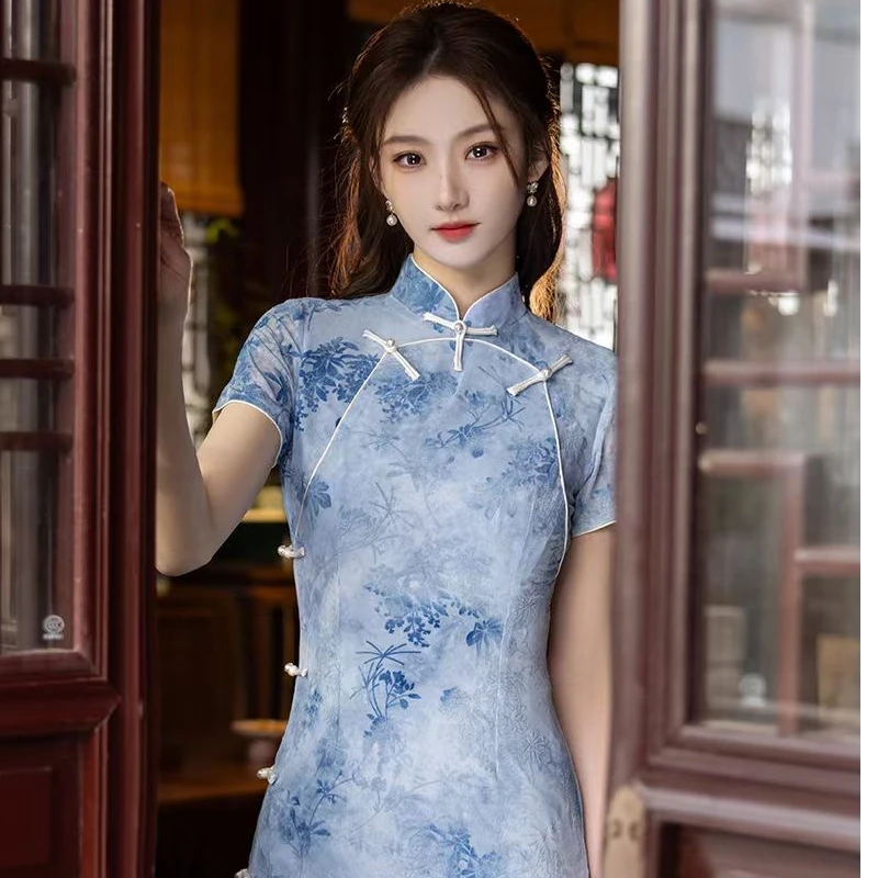 不要看图片/按照编码去拍 夏季新款旗袍复古优雅改良旗袍