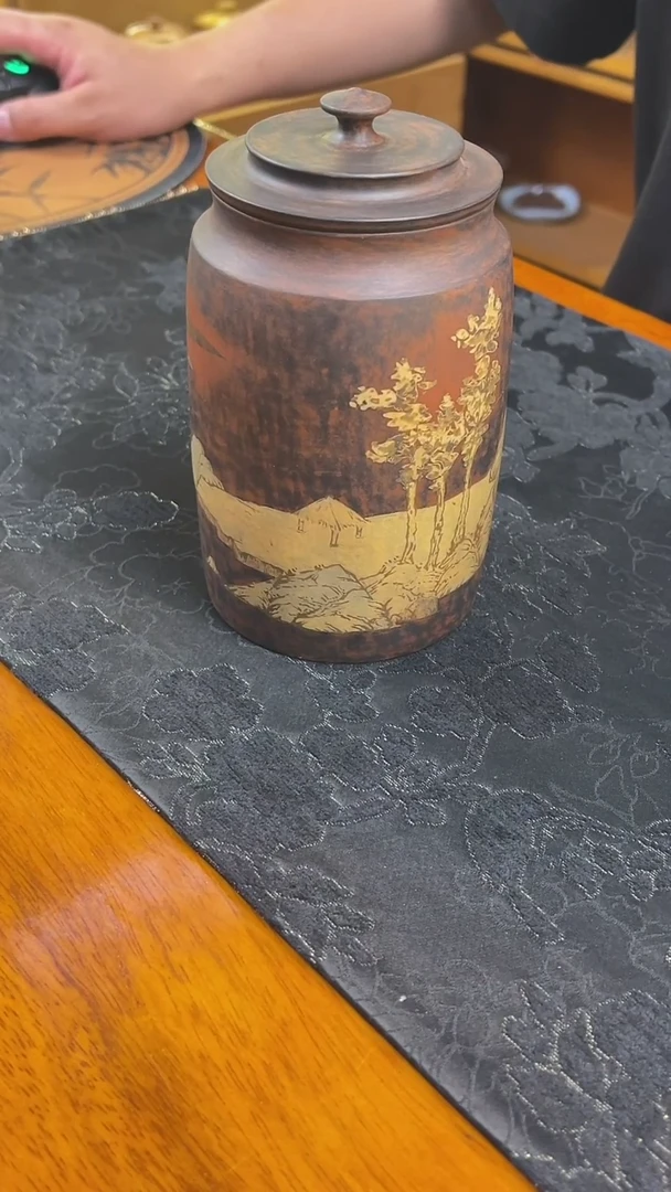 （陶点茶YUN）云梦工作室  茶叶罐  17号