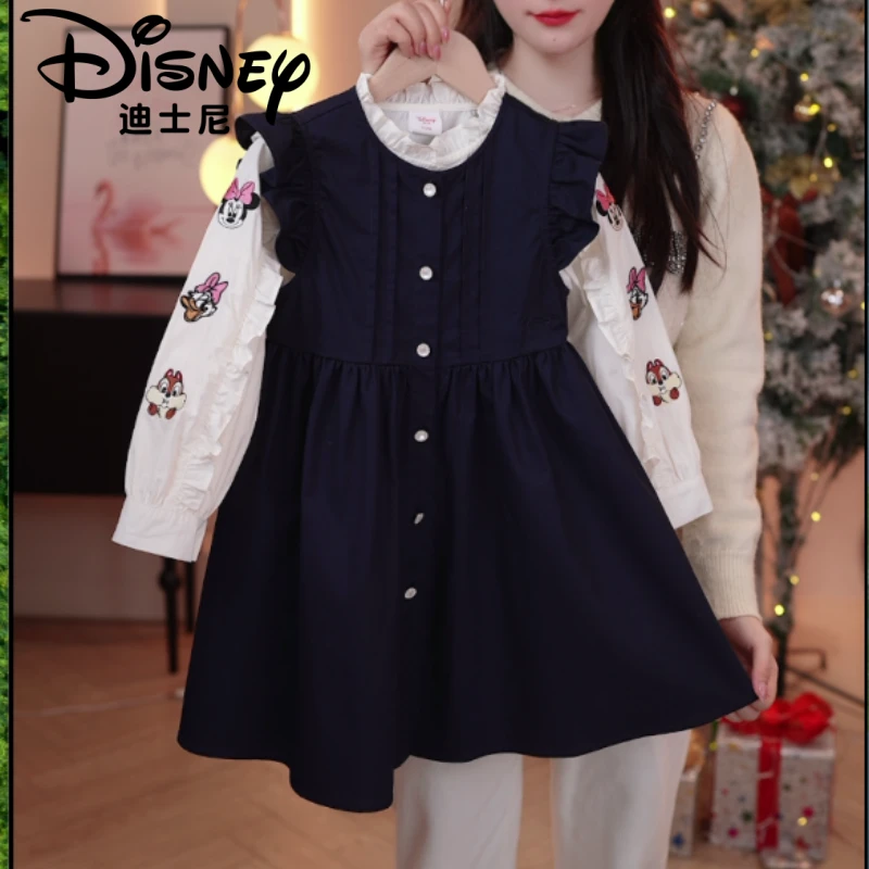 【XH】Disney/迪士尼女童春款新款休闲淑女洋气简约套装裙XCT1SZ097