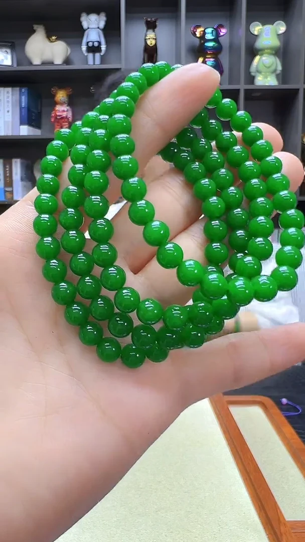 翡翠未镶嵌颈饰沉白diy劲饰