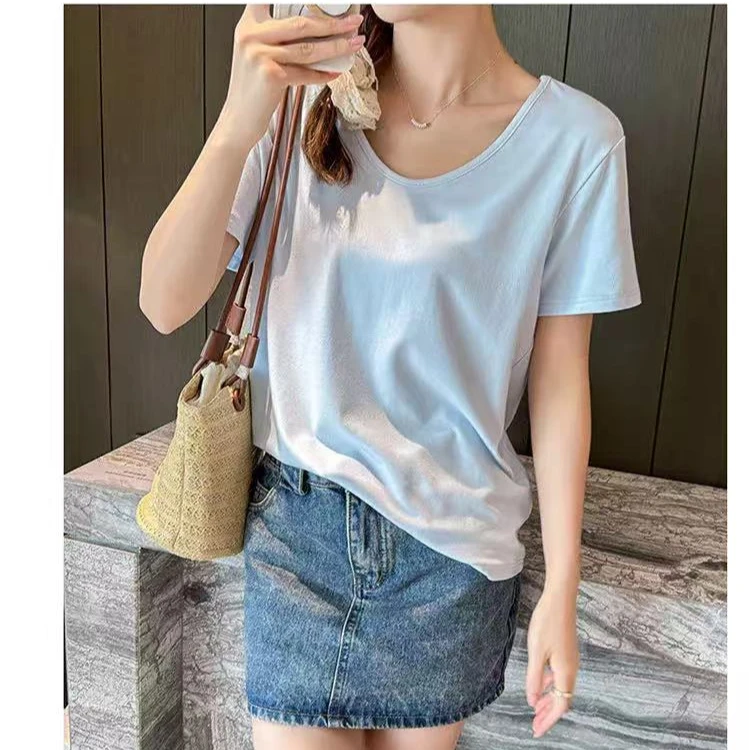 T恤休闲时尚修身气质潮牌素颜大版