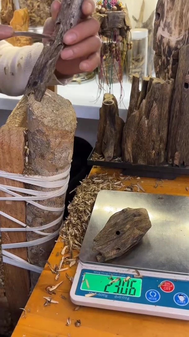 沉香沉香碎屑金沙叶品种23克