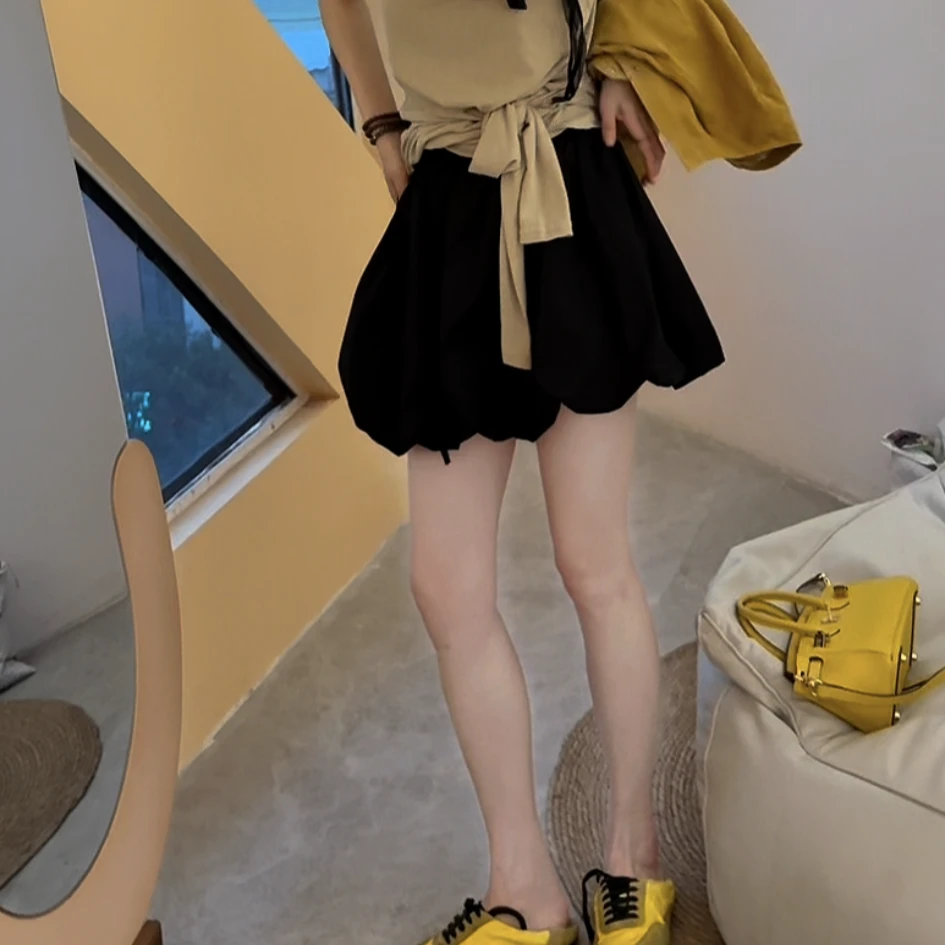 李豆儿 小众设计 花苞裤裙子