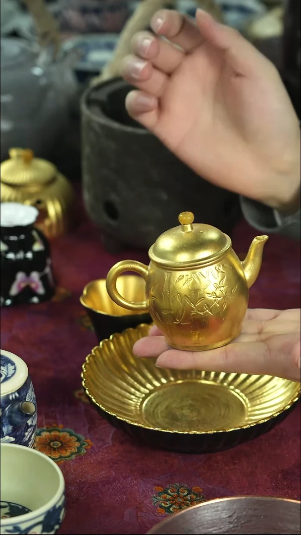 炸茶具 天冷了 围炉煮茶中~~