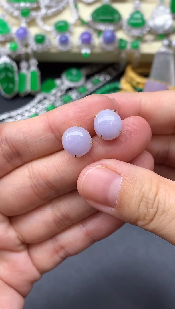 颈饰18K金镶嵌翡翠252-中国好珍宝