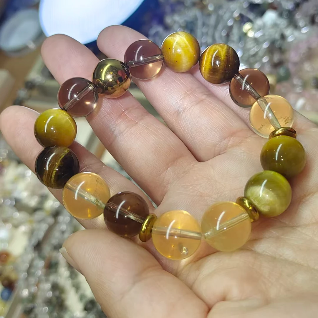 金虎眼黄水晶茶晶水晶手链