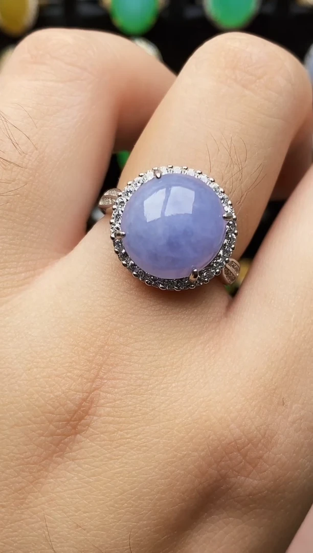 银S925镶嵌戒指翡翠6138