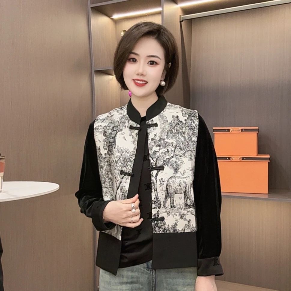 愔衣韵&新中式盘扣女士提花马甲坎肩  复古中国风气质百搭马夹