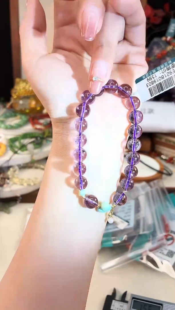 18K金镶嵌手链水晶@@E921B019803