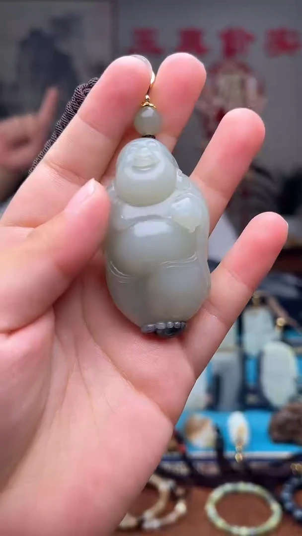 和田玉未镶嵌挂件1