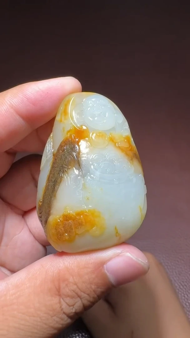 和田玉未镶嵌把件和田玉