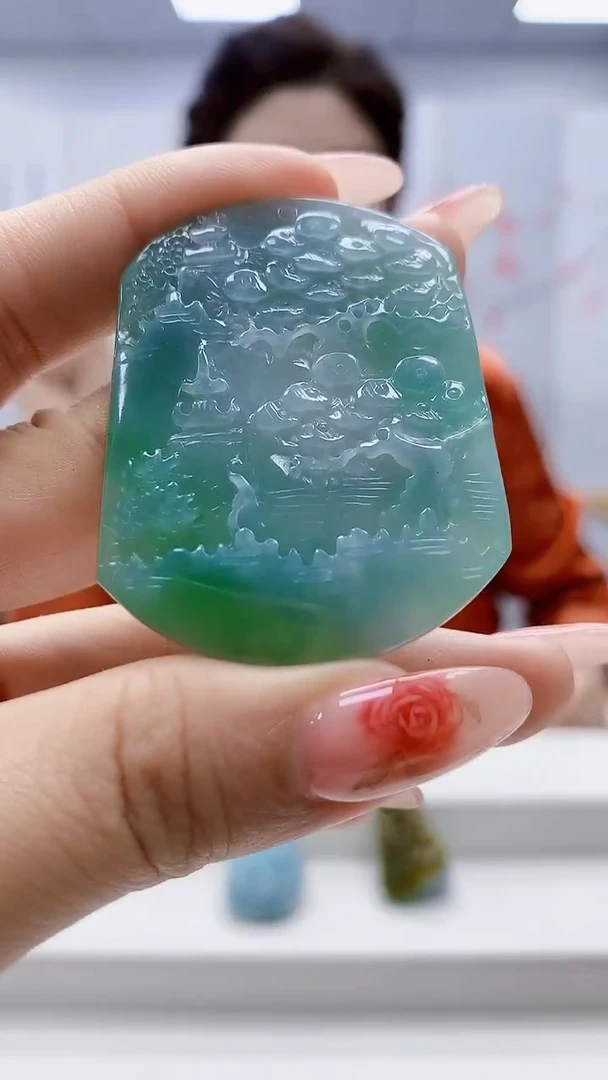 未镶嵌定制翡翠4829ty-毛货挂件110