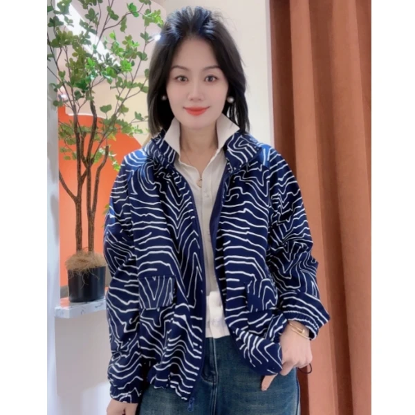 【璐然圣创】早春新款休闲斑马纹外套251811