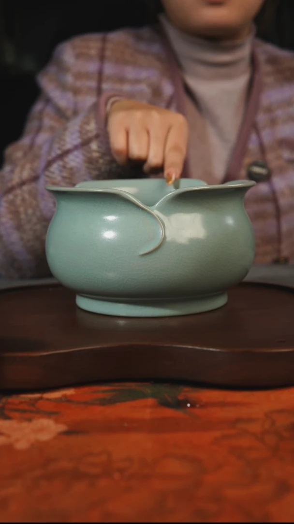 杯子瓷汝州原产地原矿仿古老釉q