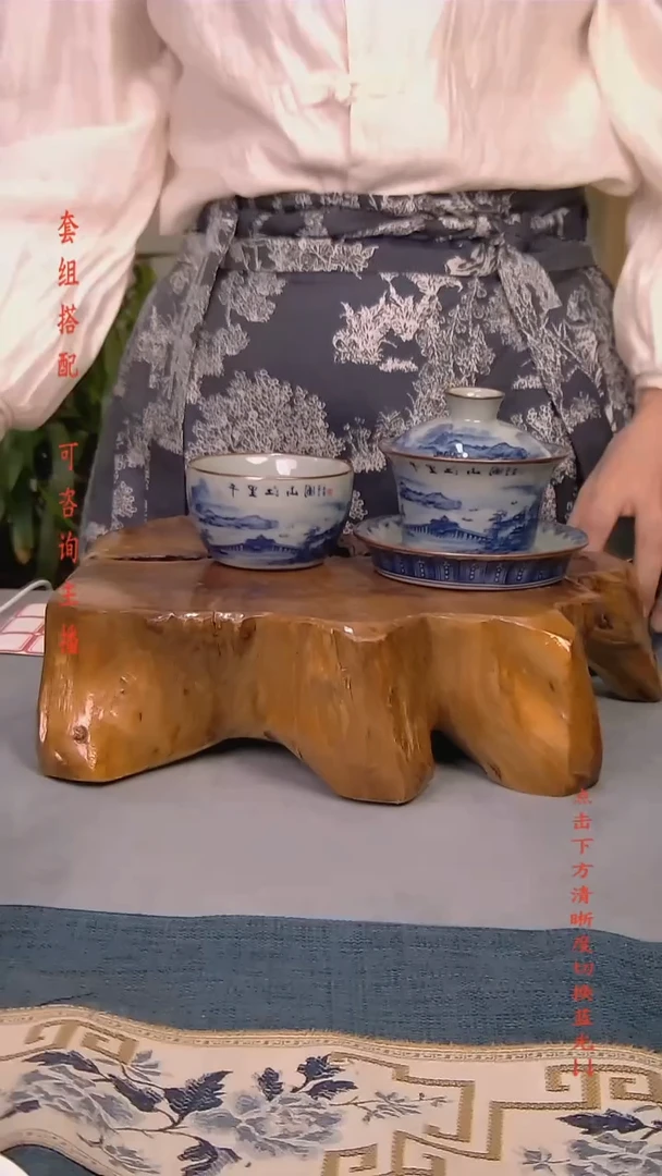 简装家用款2件套 老陶泥开片纹陶瓷茶具