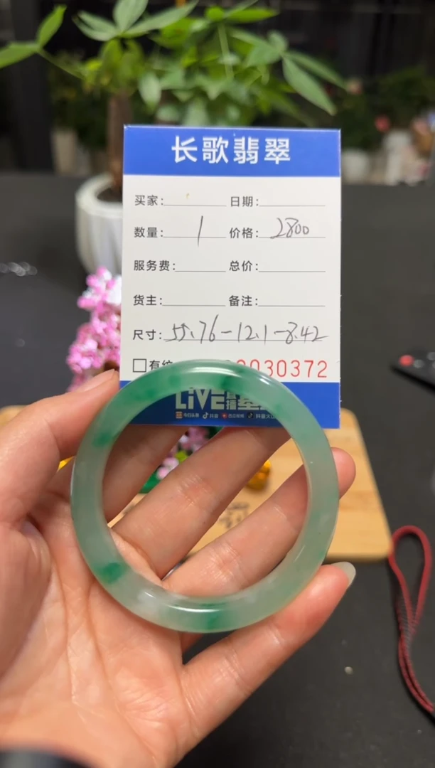 颈饰未镶嵌石英质玉（非洲翠）00000372