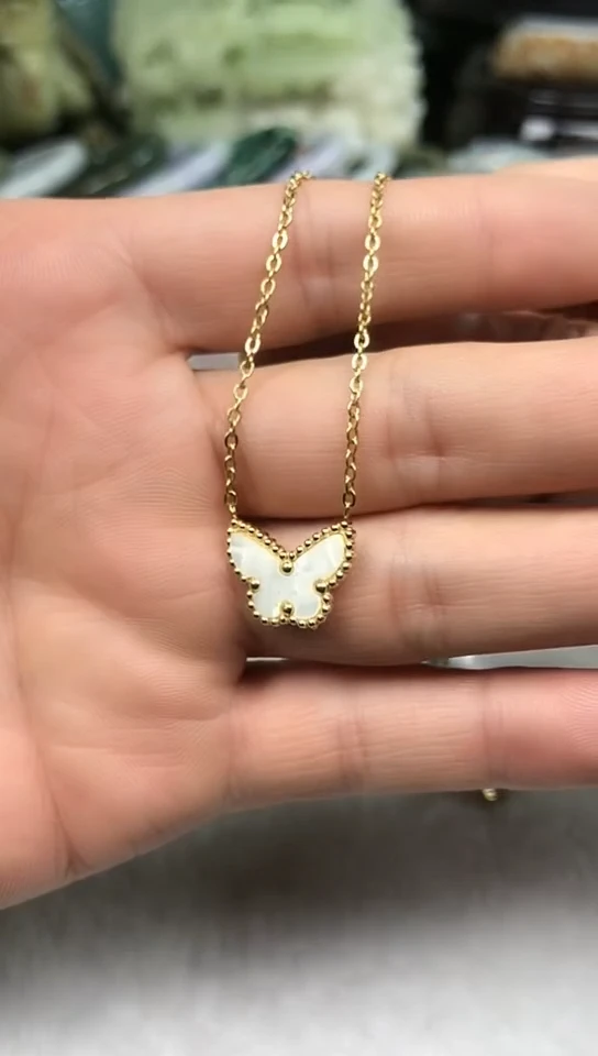 【闪购商品】贝壳以实物为准银S925镶嵌蝴蝶