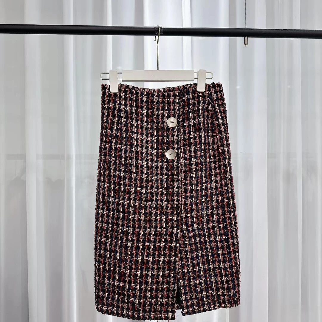 半裙小香风气质洋气高腰时尚休闲百搭秋冬357