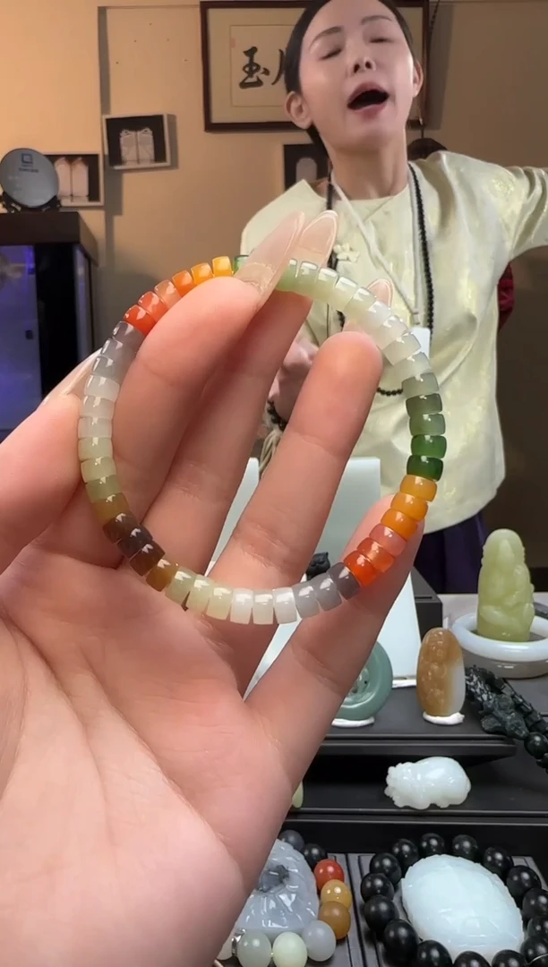 【闪购商品】和田玉多宝药片未镶嵌手串（多样性发货）