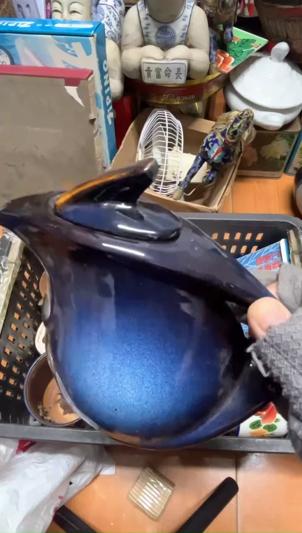 手工艺品琉璃仰**晨摆件