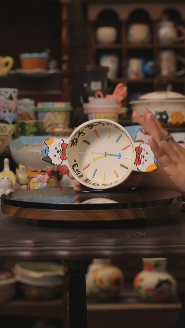 摆件景德镇釉下彩绘设计师款式陶瓷