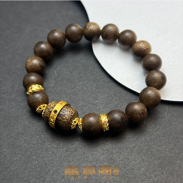 【藏真阁】H1722天然沉香木设计款手串