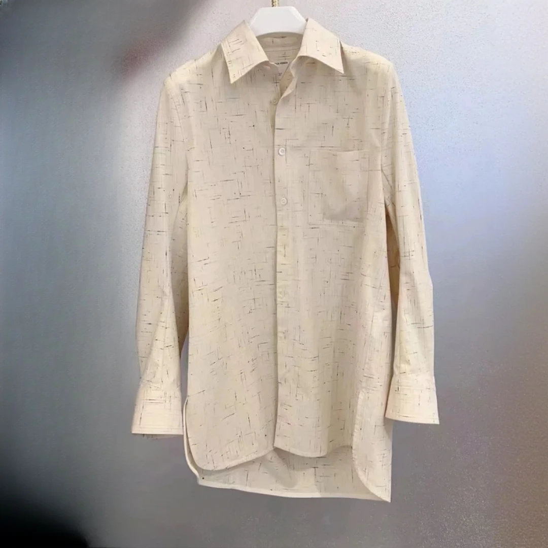 全新未使用 BOTTEGA VENETA/葆蝶家 纹理长袖衬衫/36