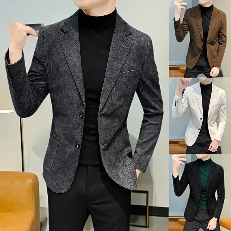 NYING 时尚小西装外套男士秋季款2025新款痞帅高级感男装休闲男潮