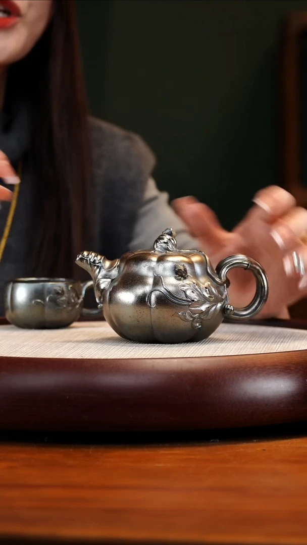 CYL25鸣远叠焰烧南瓜240cc