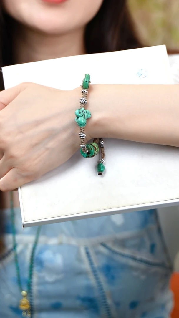 绿松石未镶嵌手串绿松石