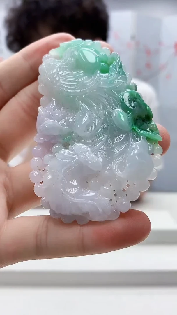 定制翡翠未镶嵌4812bb-毛货挂件23