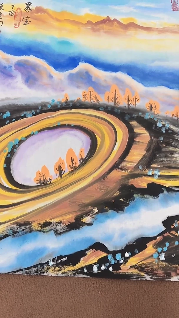 国画1-4-12黄老师4平尺国画作品