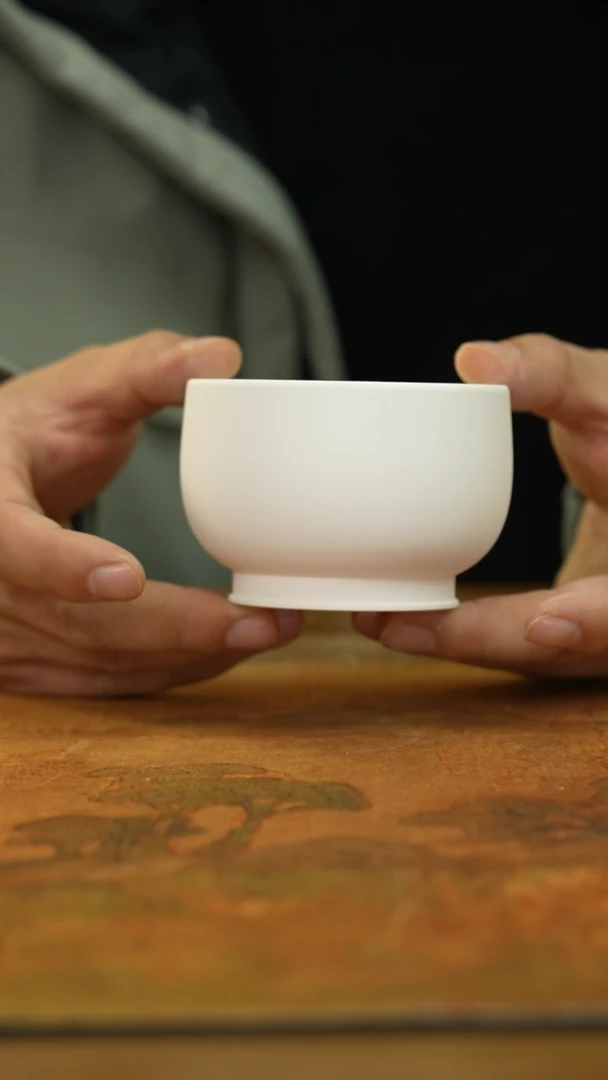 【闪购商品】瓷片押窑霁红全红禅定景德镇上庄陶瓷