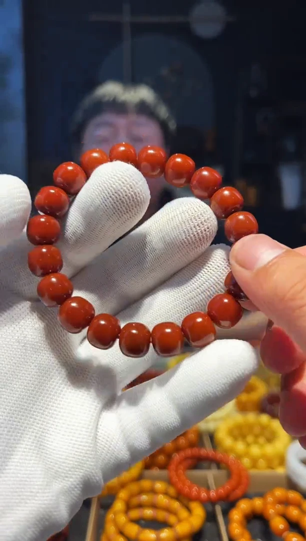 未镶嵌手链南红玛瑙11+单圈