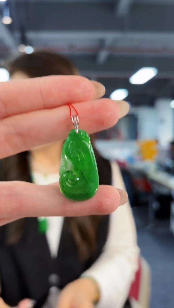 【闪购商品】翡翠颈饰18K金镶嵌缅料A货/支持复检/一件