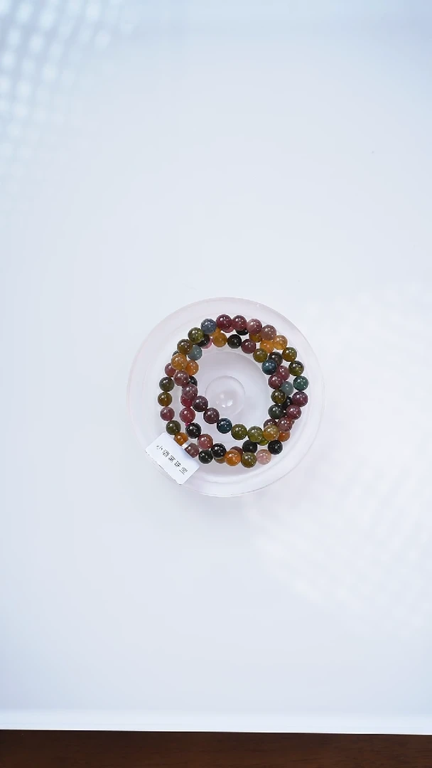 【闪购商品】碧玺手链未镶嵌q609 碧玺手链7mm+多样性发一