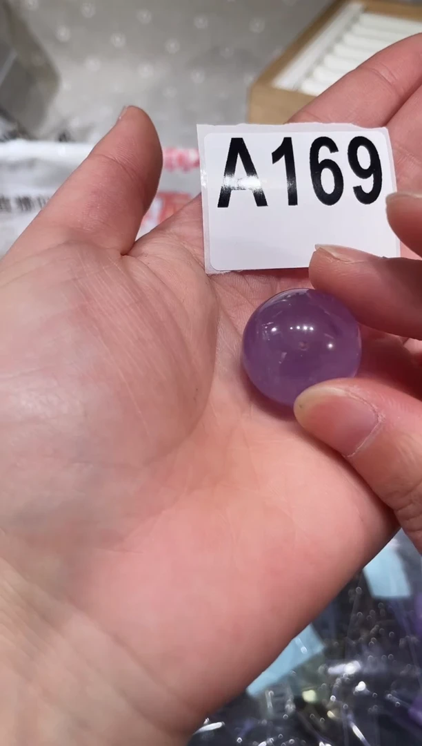 未镶嵌手链水晶A169 紫水单珠 23