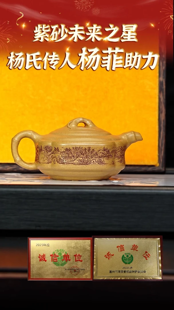 【闪购商品】紫砂茶壶54 杨菲老师专场  老宕口黄金段