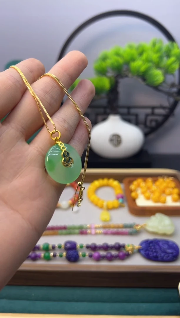 【闪购商品】翡翠耳饰14K金镶嵌D116