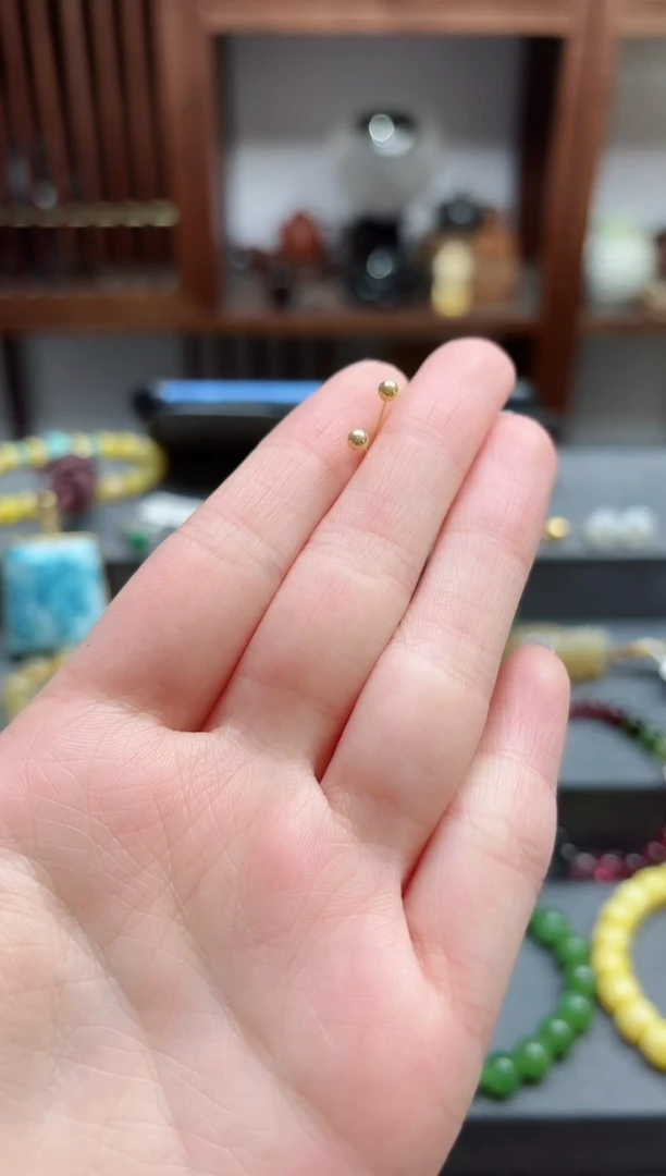 【闪购商品】18K金耳饰18k金耳钉 ZX