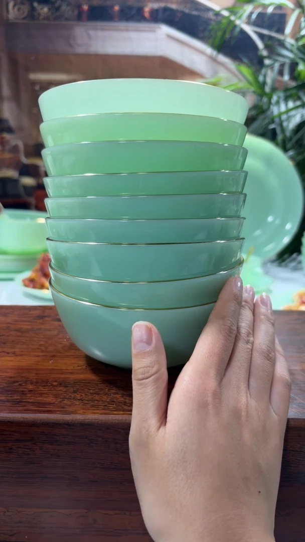 【闪购商品】. 5.5英寸玉瓷碗10个口径13.8厘米