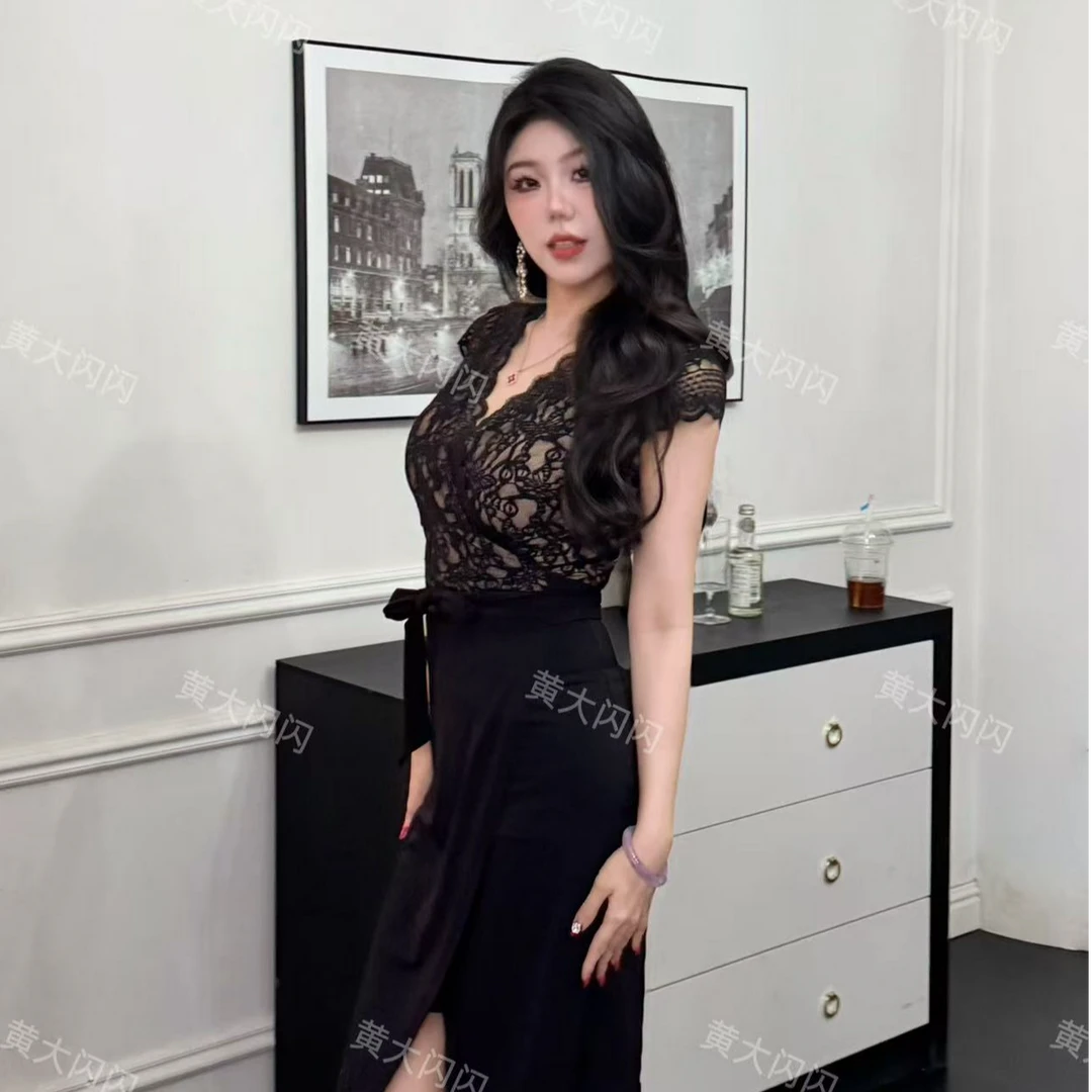 【张酒窝原创】随拍气质修身纯欲显瘦性感一片式纯欲连衣裙SSF2415