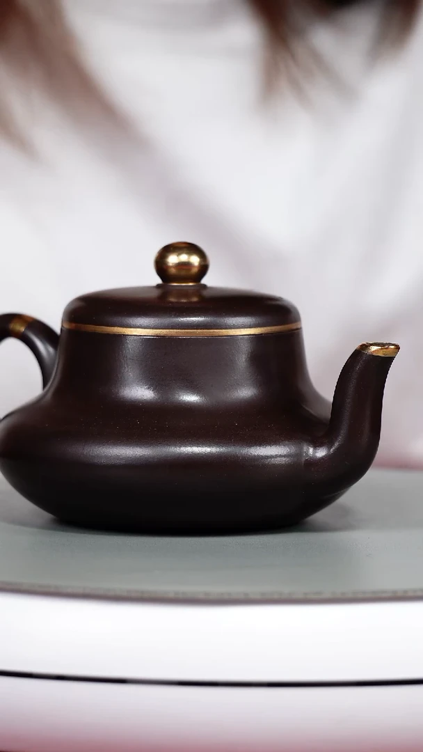 茶壶紫砂李传容赤龙血砂描金君德200CC