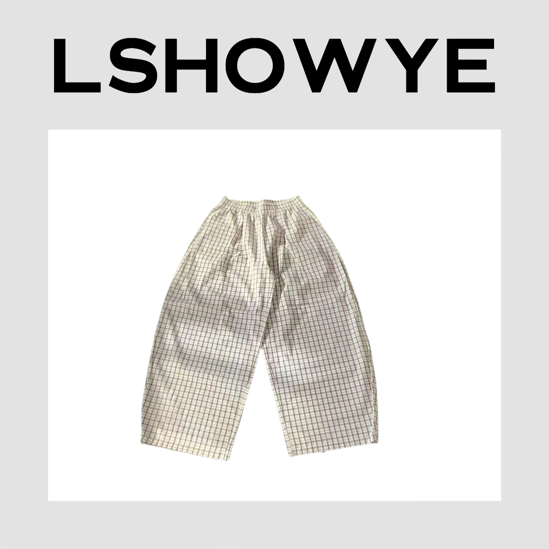 LSHOWYE｜格子松紧长裤 11050