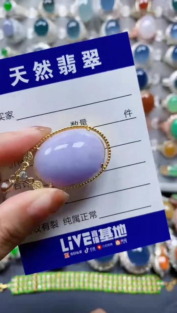 翡翠银S925镶嵌颈饰0148