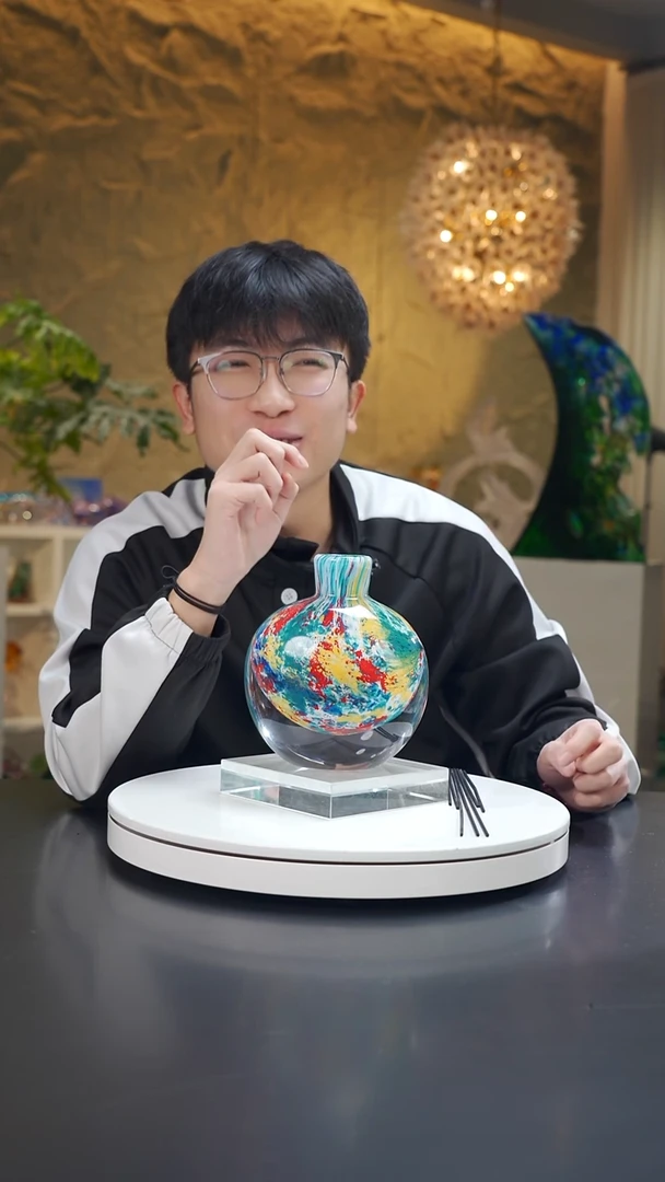 手工艺品琉璃莫奈花园系列香薰瓶