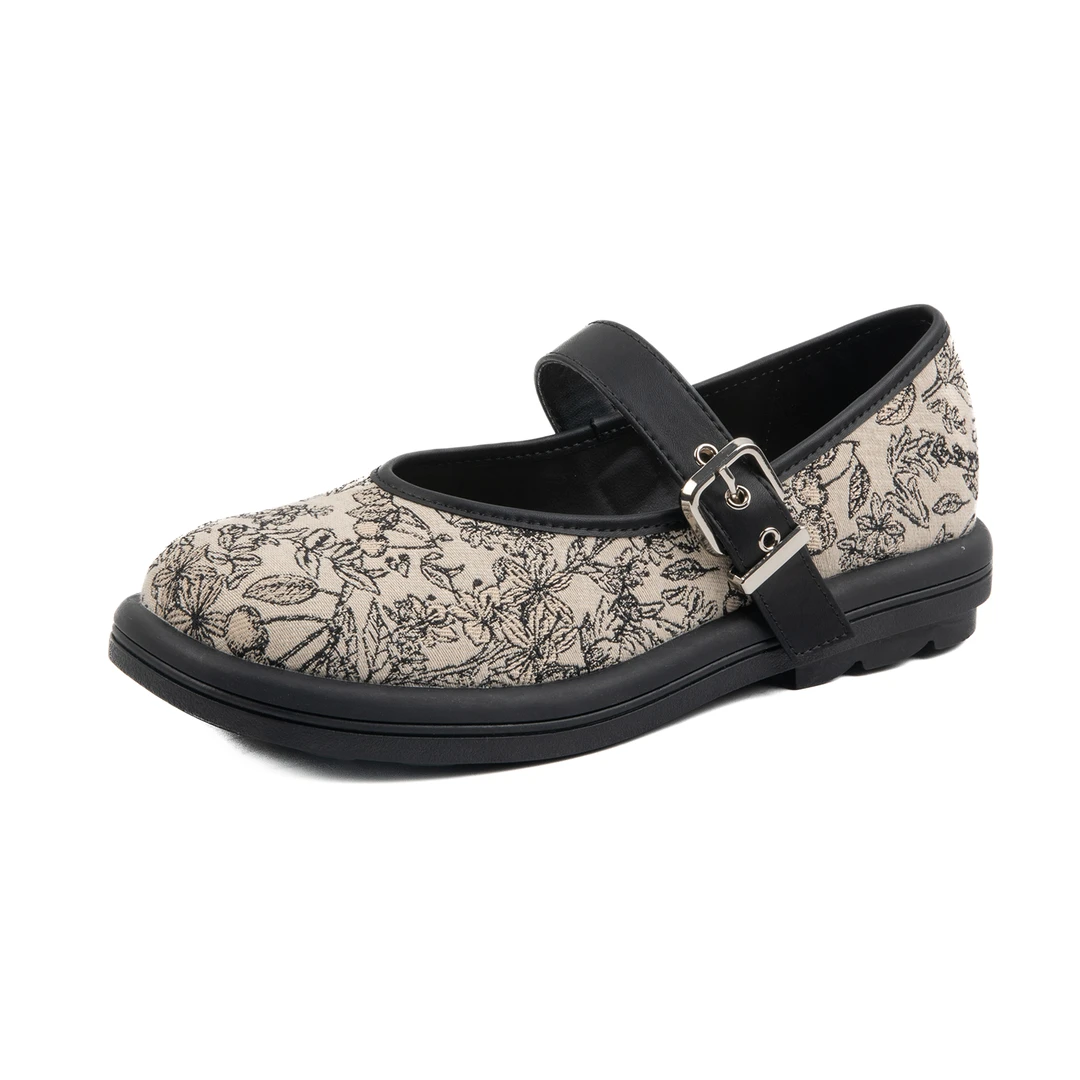 【阿娇夫妇专属】国风新中式浅口玛丽珍女鞋平底奶奶鞋单鞋3635-9