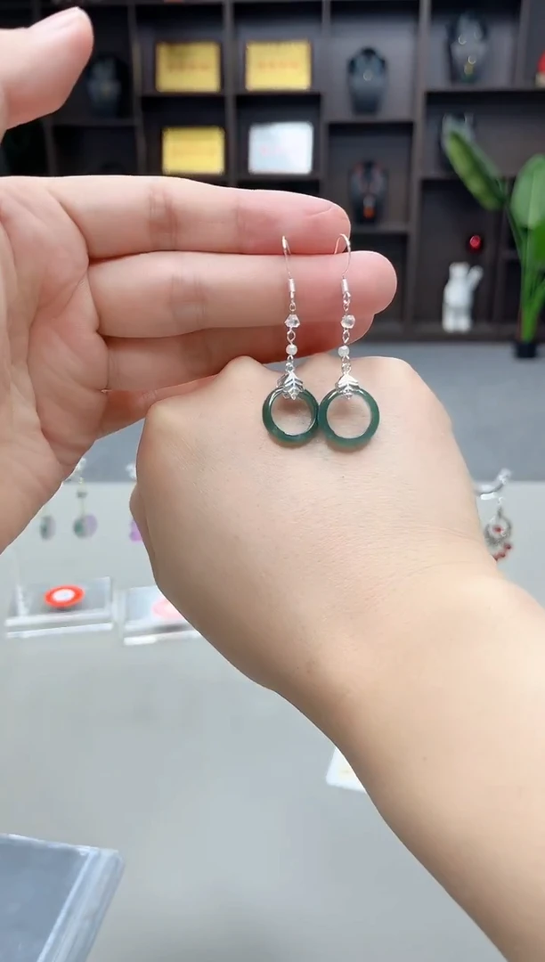 未镶嵌翡翠耳饰Z12