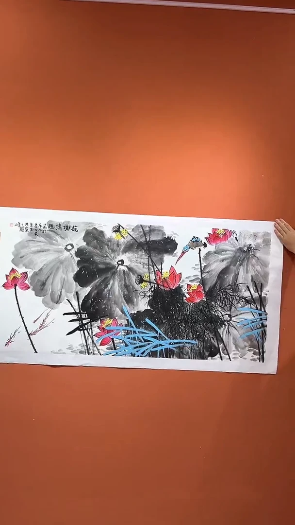 国画郑乐华手绘绘画作品27-29